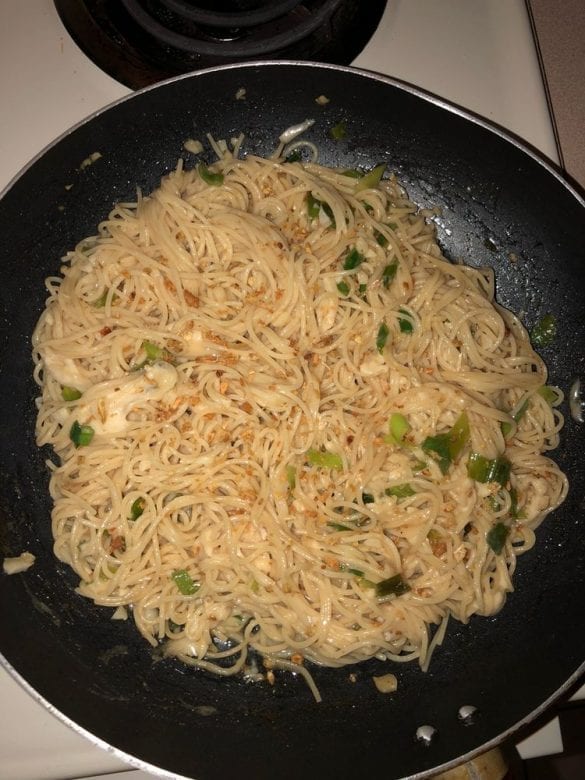 Crazy Good Quick Garlic Noodles