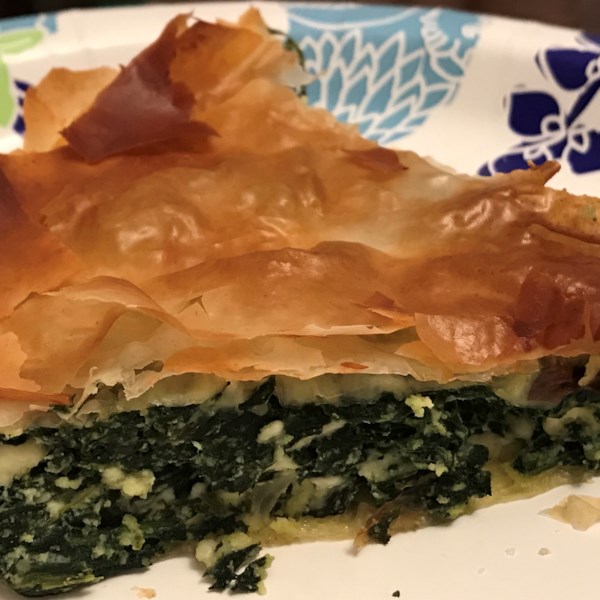 Healthy Spanakopita (Greek Spinach Pie)