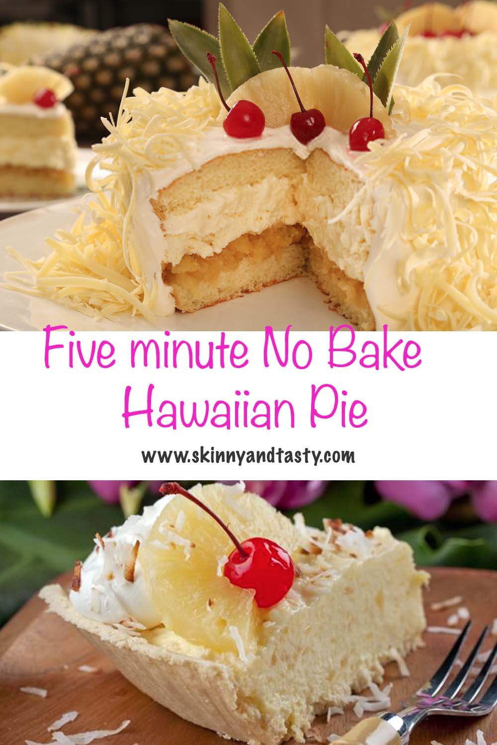 Five minute no bake hawaiian pie
