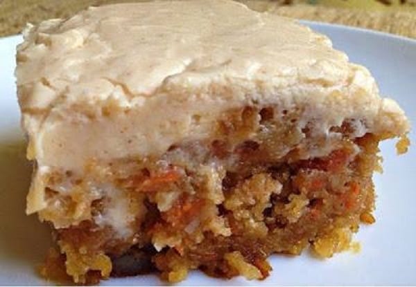 CARROT CAKE POKE CAKE