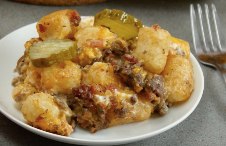 tater tot casserole with bacon