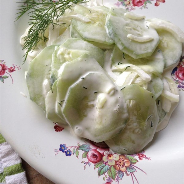 Dad’s Creamy Cucumber Salad