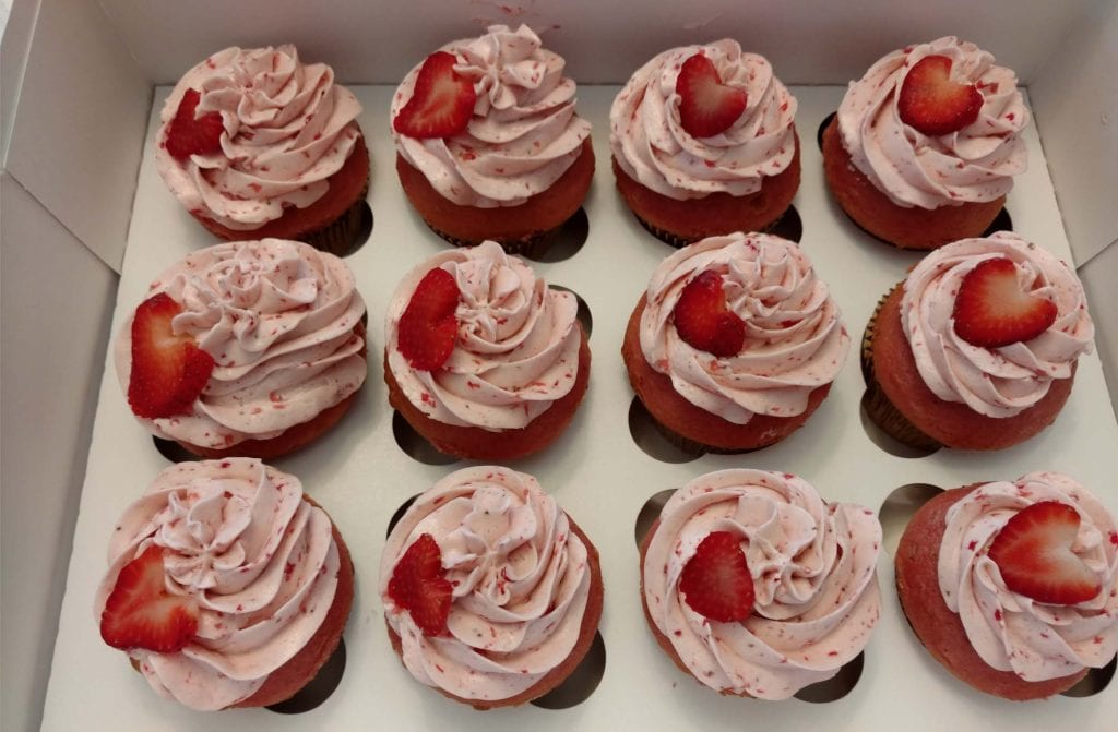 Triple Strawberry Cheesecake Cupcakes