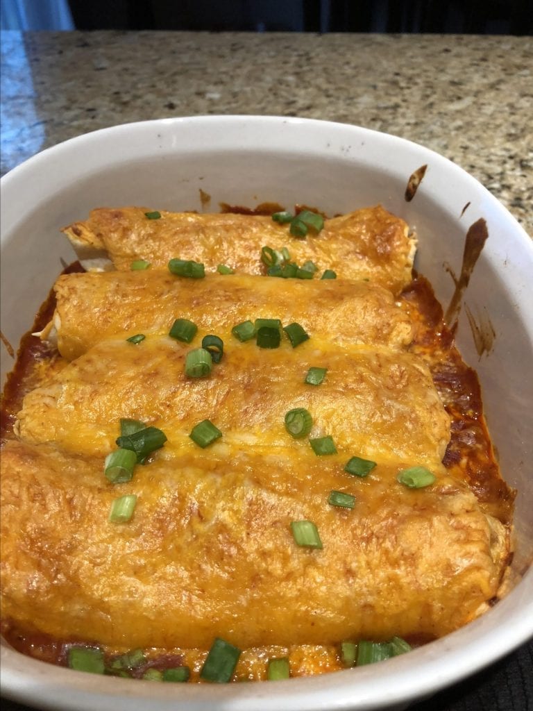 Cream Cheese Chicken Enchiladas with Jalapeno