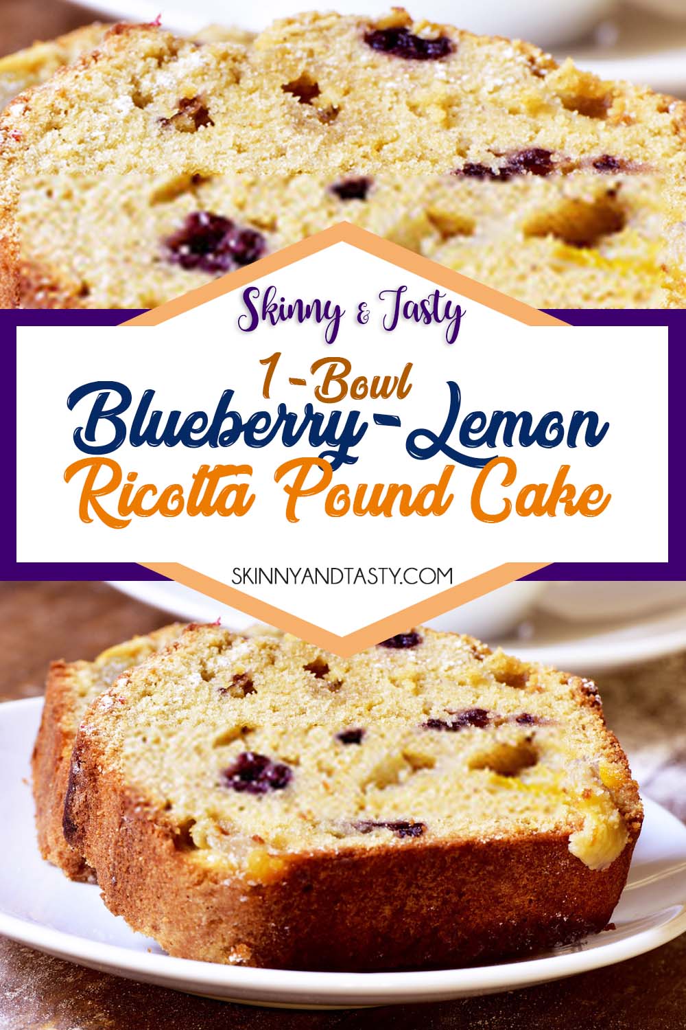 1-Bowl Blueberry-Lemon Ricotta Pound Cake