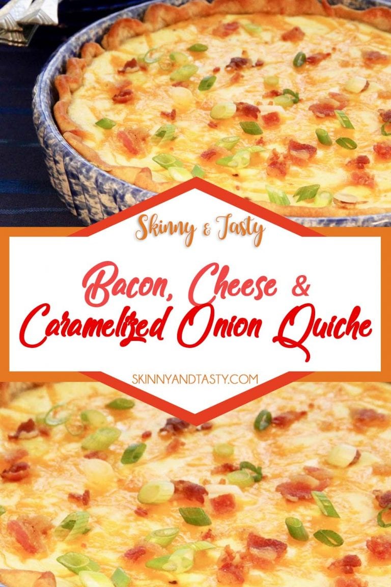 Bacon, Cheese, and Caramelized Onion Quiche
