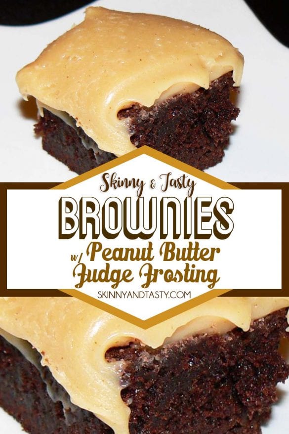 Brownies with Peanut Butter Fudge Frosting