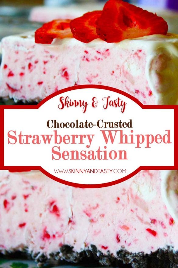 Chocolate-Crusted Strawberry Whipped Sensation