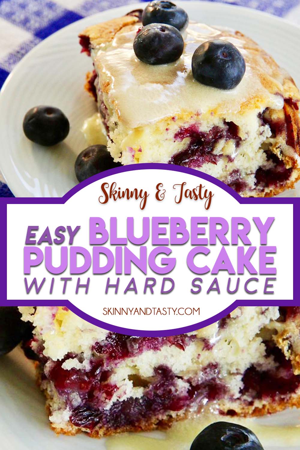 Lemon Blueberry Pudding Cake - Bunny's Warm Oven