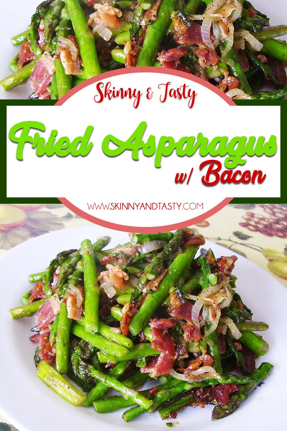 Fried Asparagus with Bacon