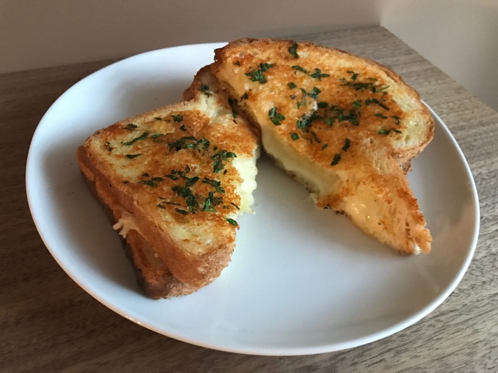 Garlic Bread Grilled Cheese Is a Genius Lunch or Dinner