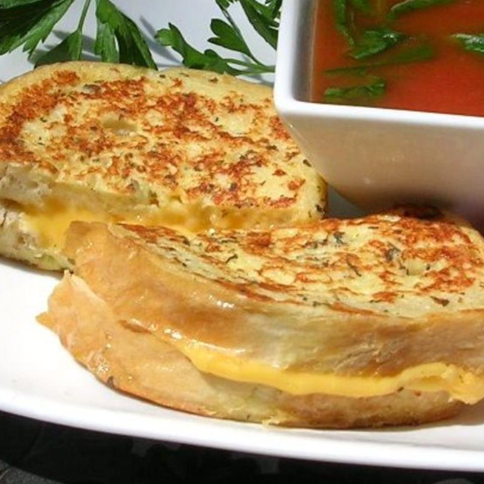 Grandma’s Egg-Dipped Italian Grilled Cheese Sandwich