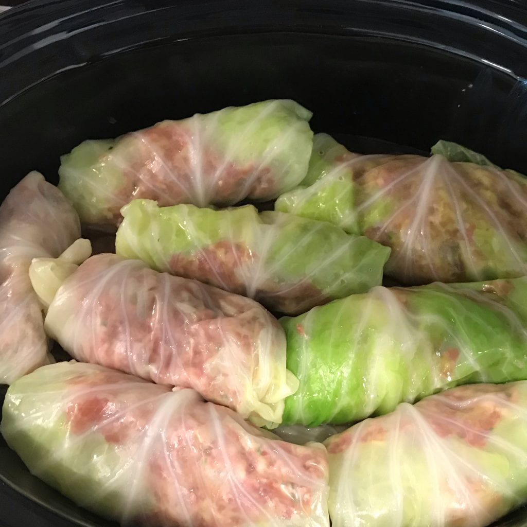 Grandma’s Hungarian Stuffed Cabbage, Slow Cooker Variation