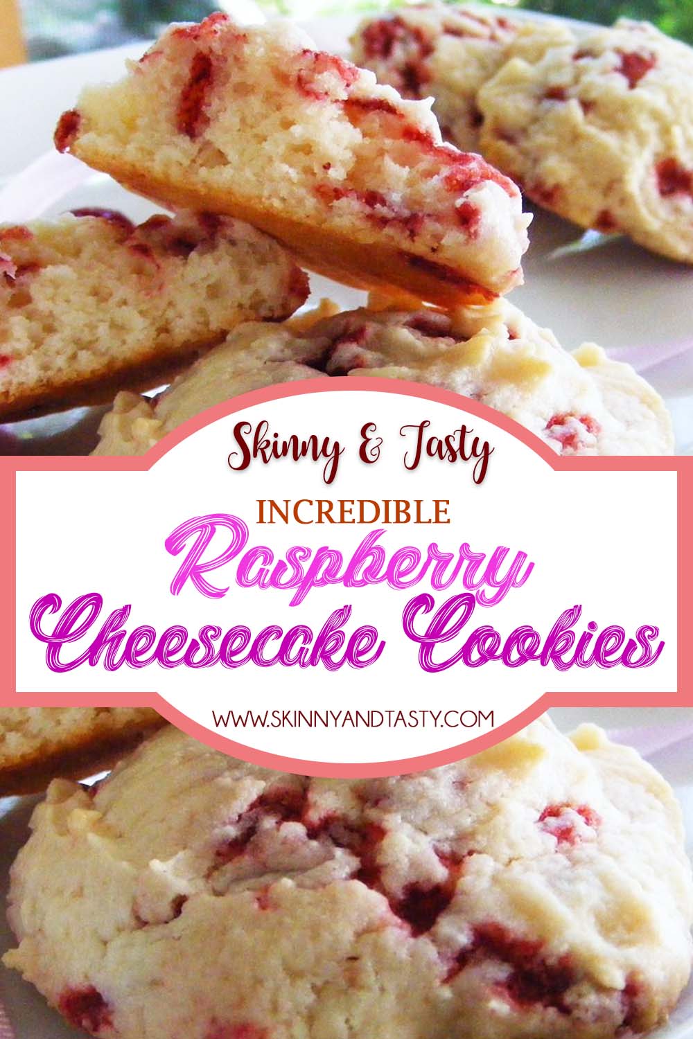 Inceredible Raspberry Cheesecake Cookies