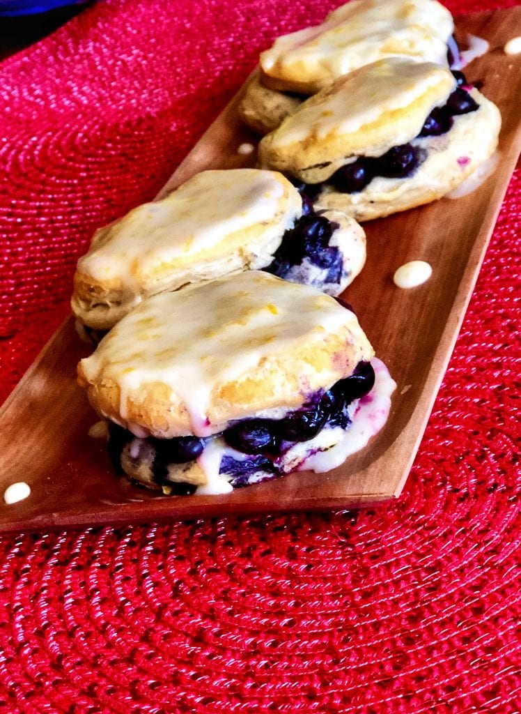 Luscious Lemon-Blueberry Biscuits