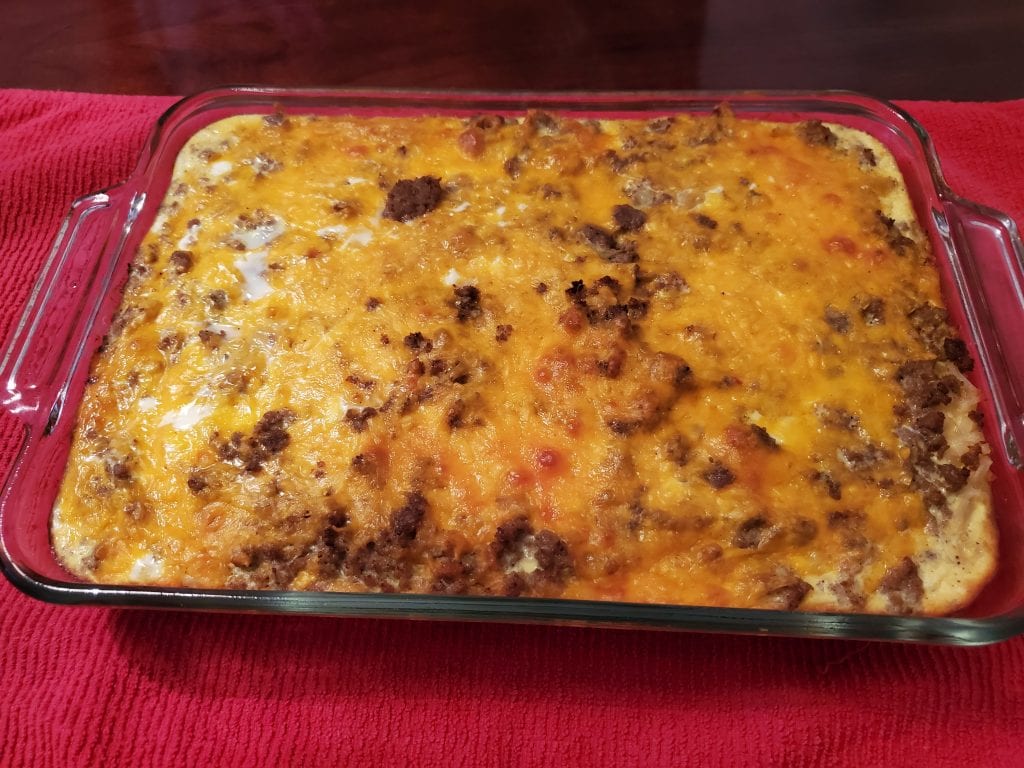 Make-Ahead Sausage Hashbrown Breakfast Casserole