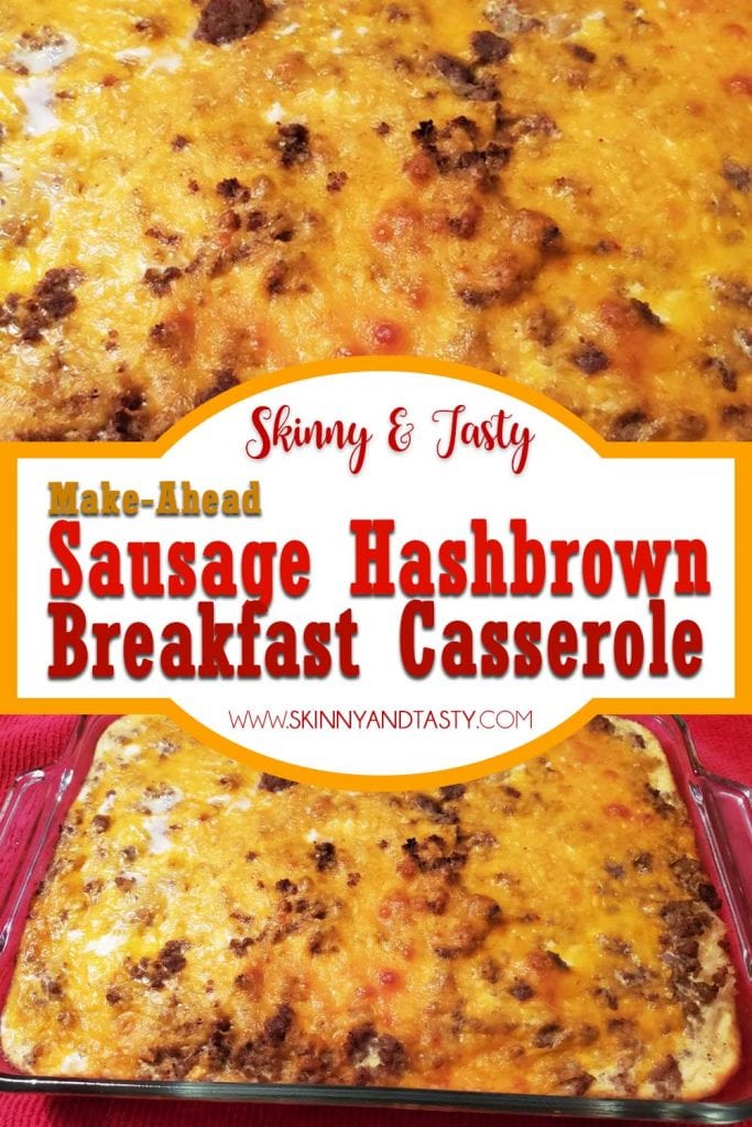 Make-Ahead Sausage Hashbrown Breakfast Casserole