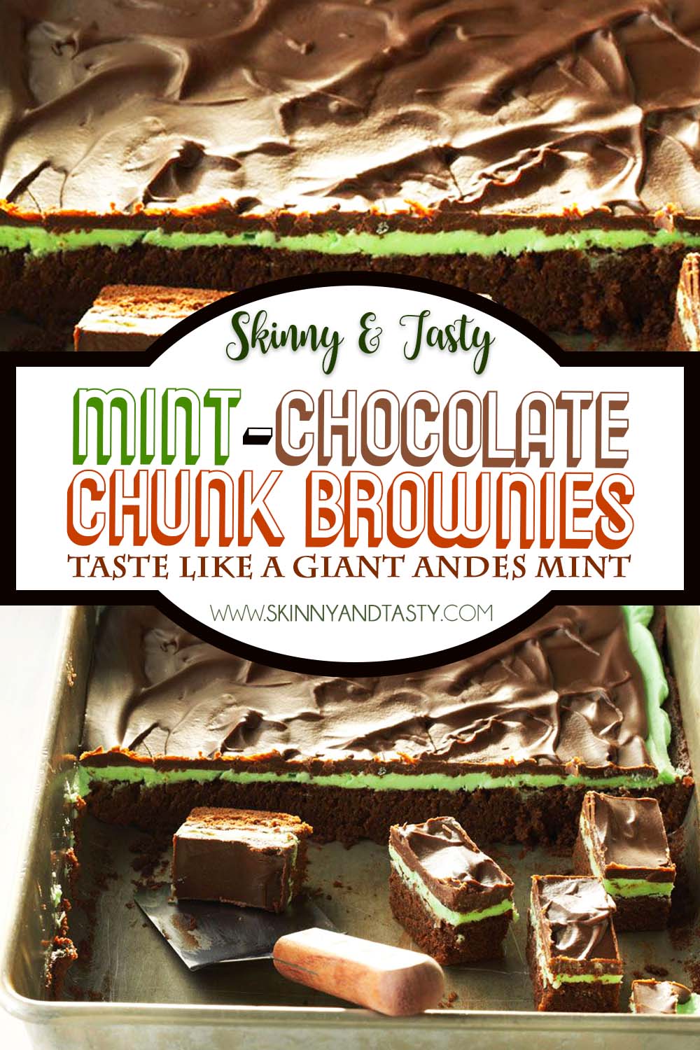 Mint-Chocolate Chunk Brownies Recipe