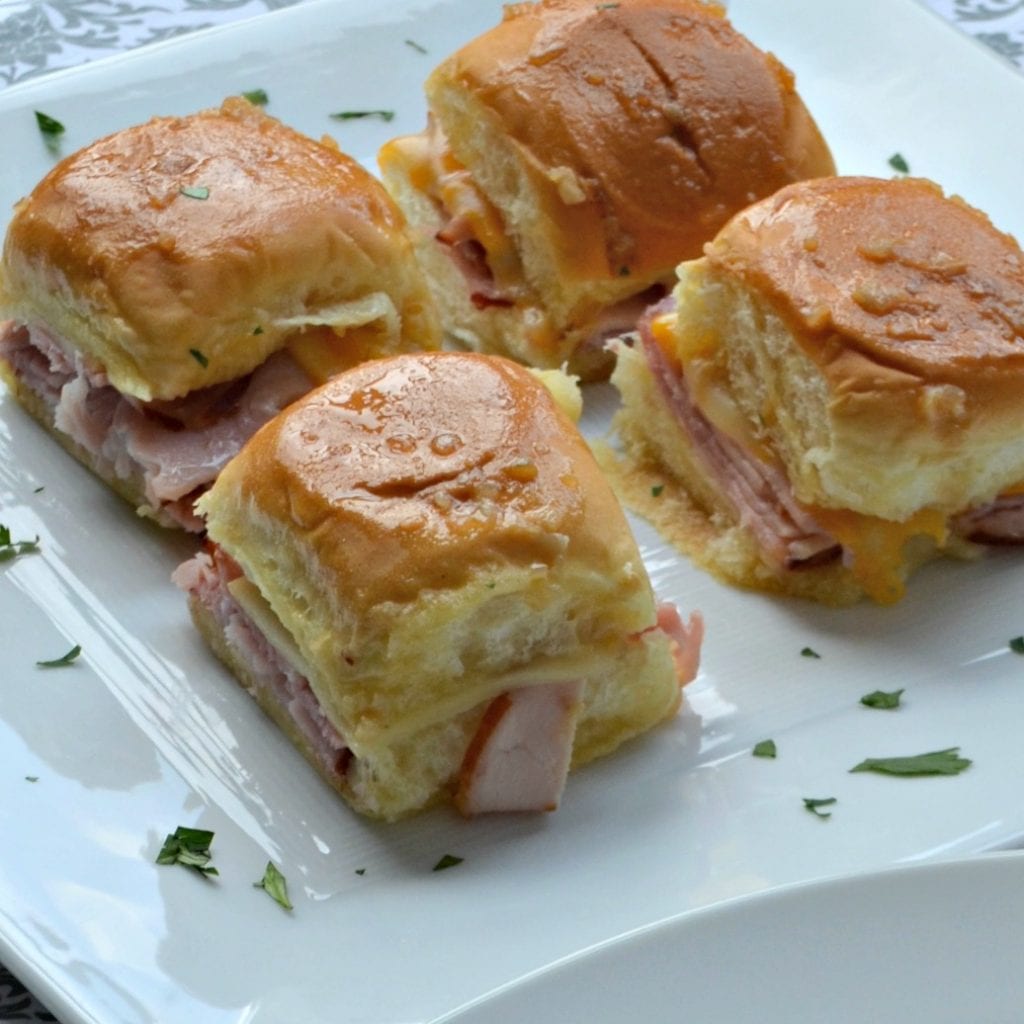 Baked Ham and Cheese Party Sandwiches