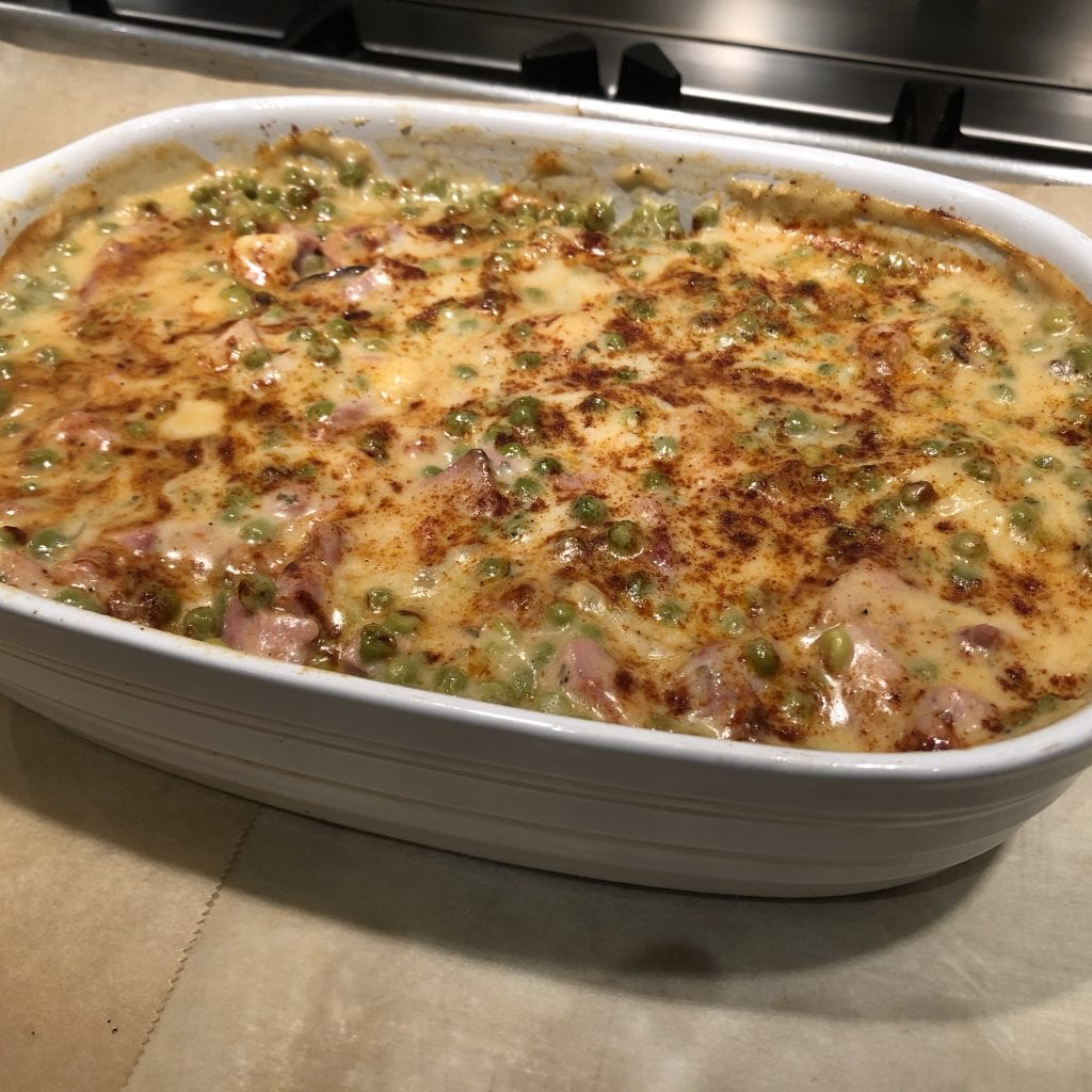 Cheesy Scalloped Potatoes with Ham