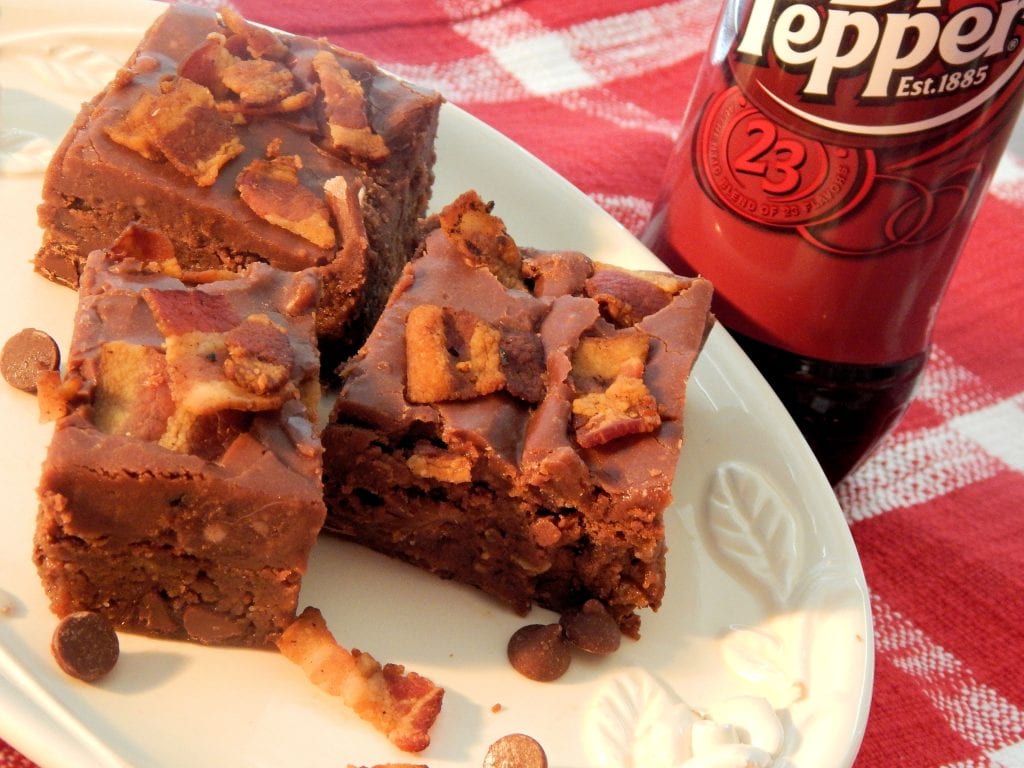 Dr Pepper® Bacon Brownies