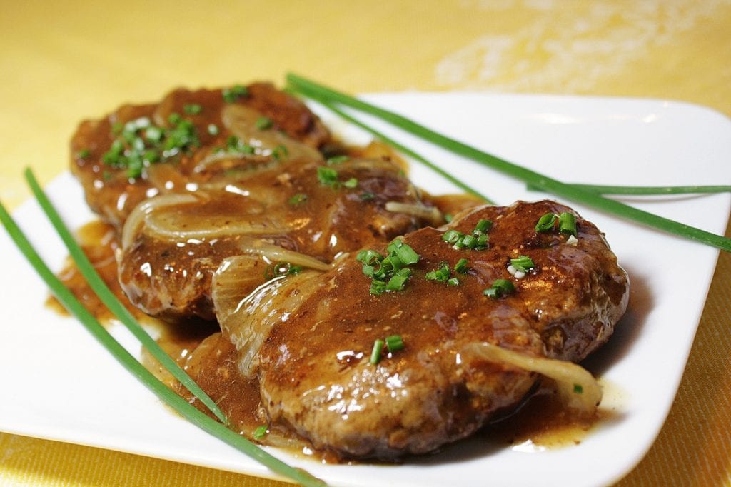 Hamburger Steak with Onions and Gravy