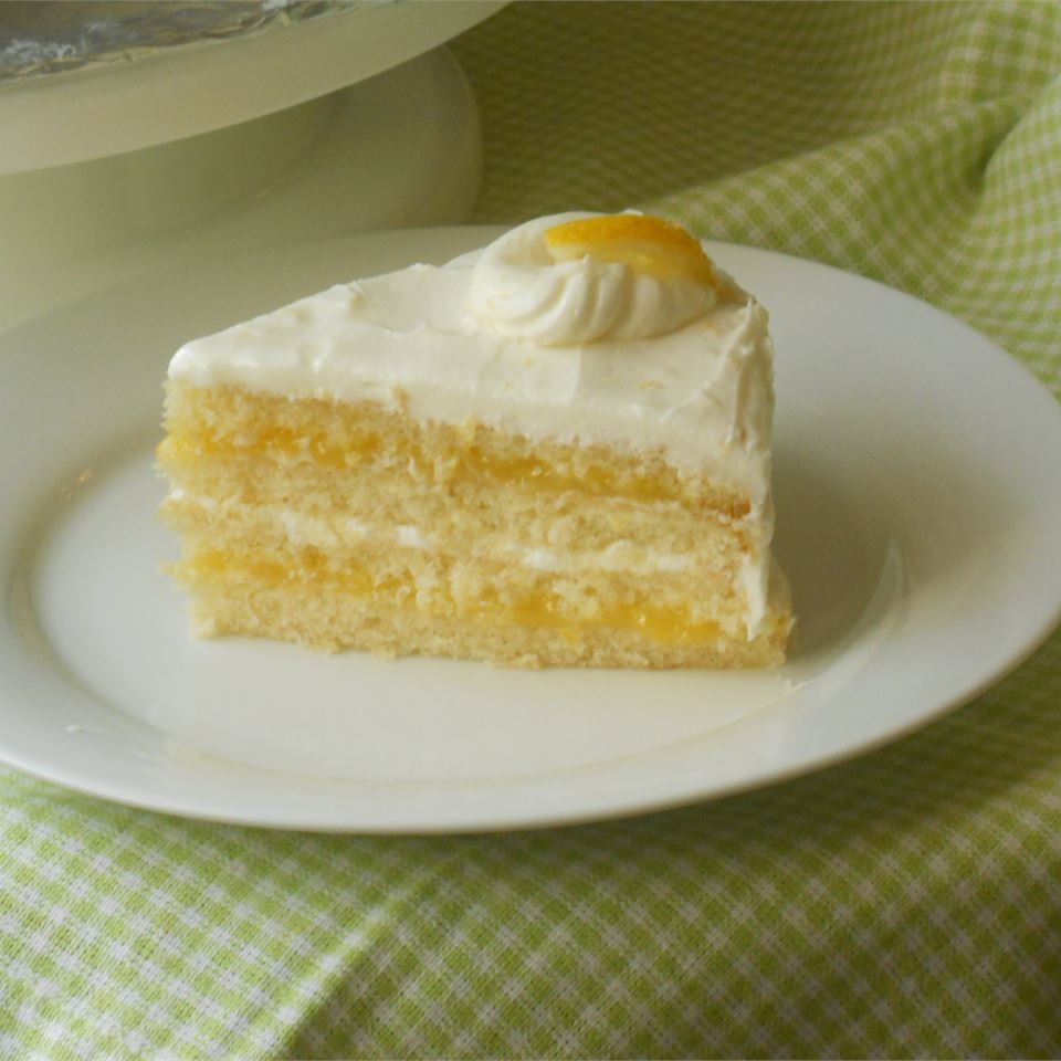 Lemon Cake with Lemon Filling and Lemon Butter Frosting