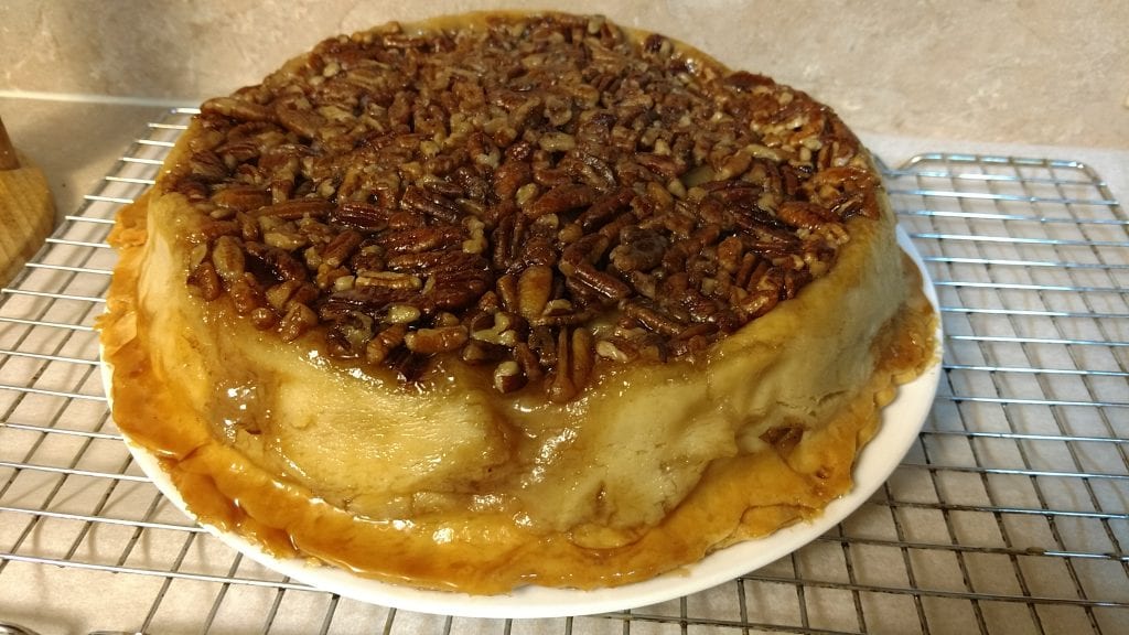 Upside-Down Apple Pecan Pie