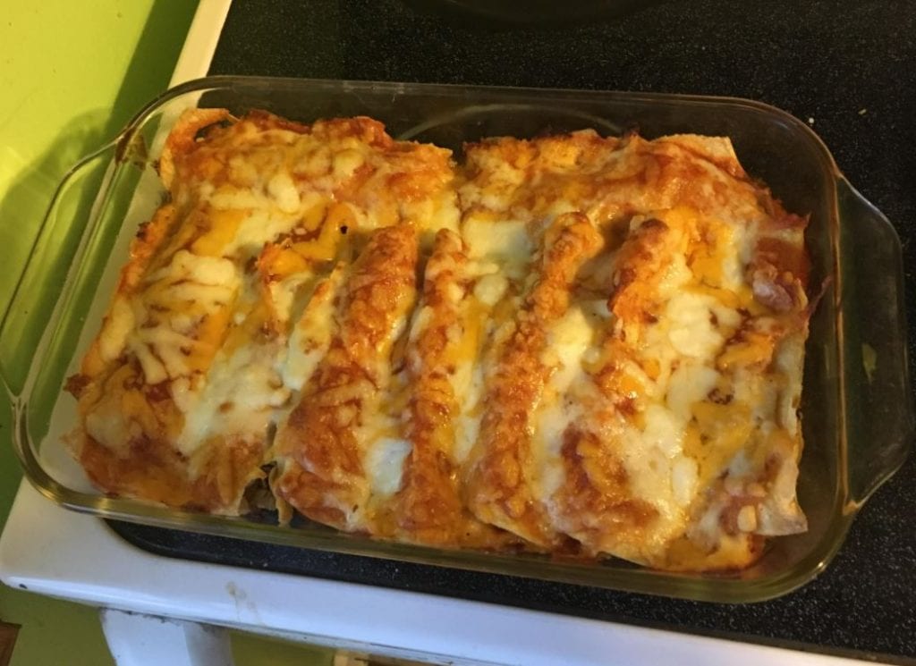 Bacon-Ranch Chicken Enchiladas