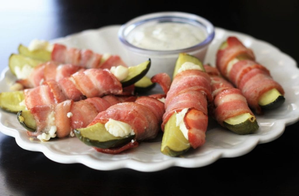 Bacon-Wrapped Pickles