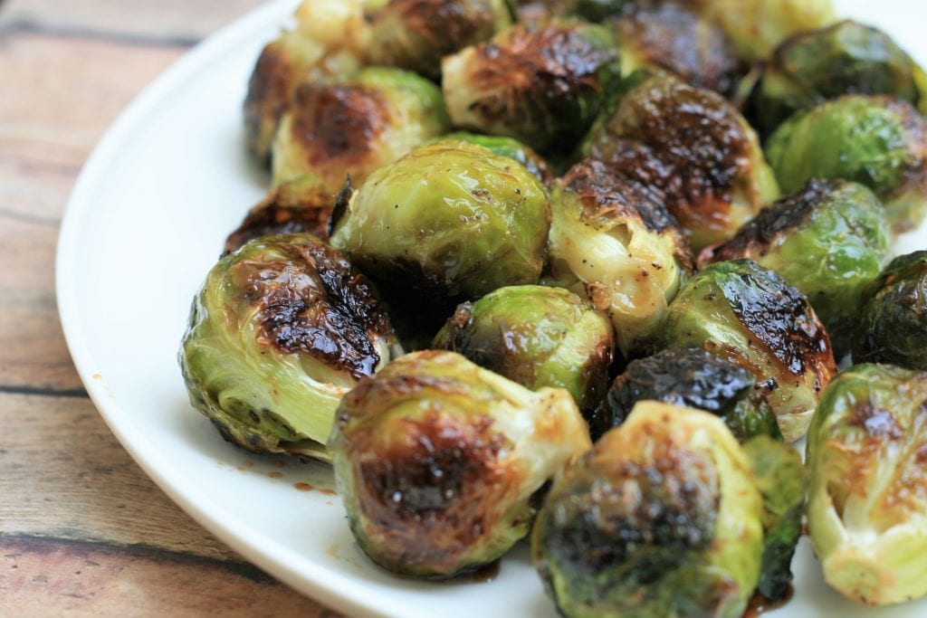 Caramelized Brussels Sprouts with Balsamic and Honey