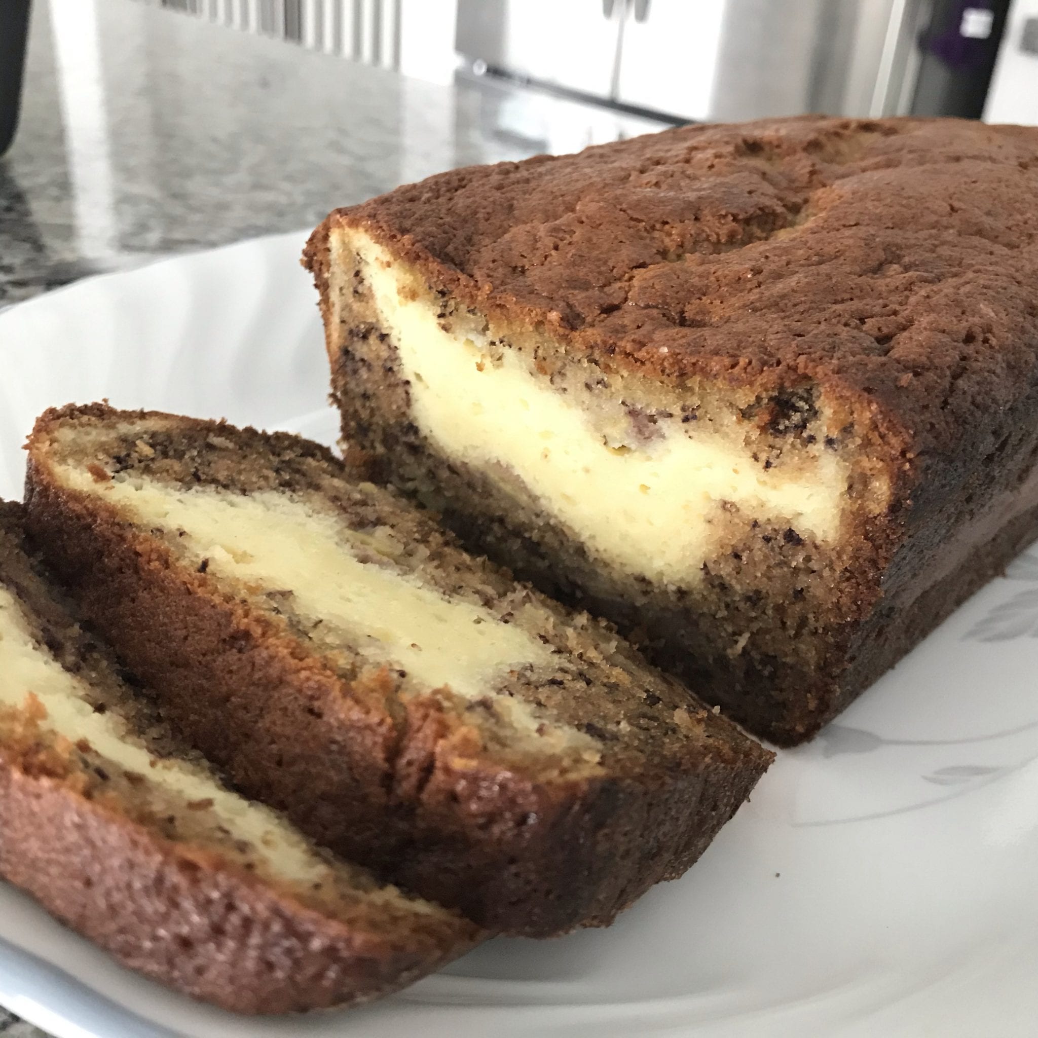 Cream CheeseStuffed Banana Bread