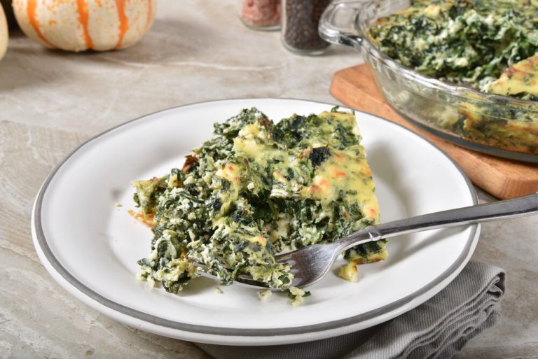 Greek Spinach and Cheese Quiche Squares