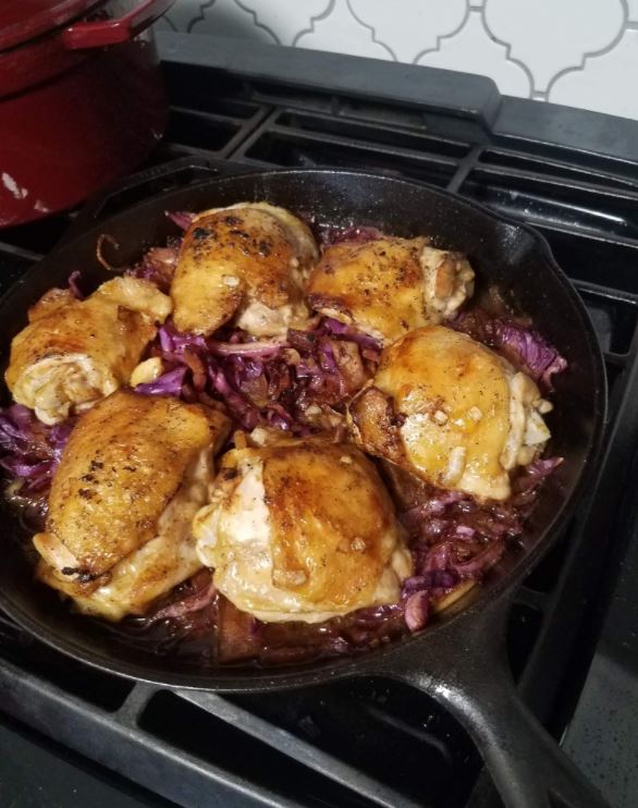 Oktoberfest Chicken and Red Cabbage