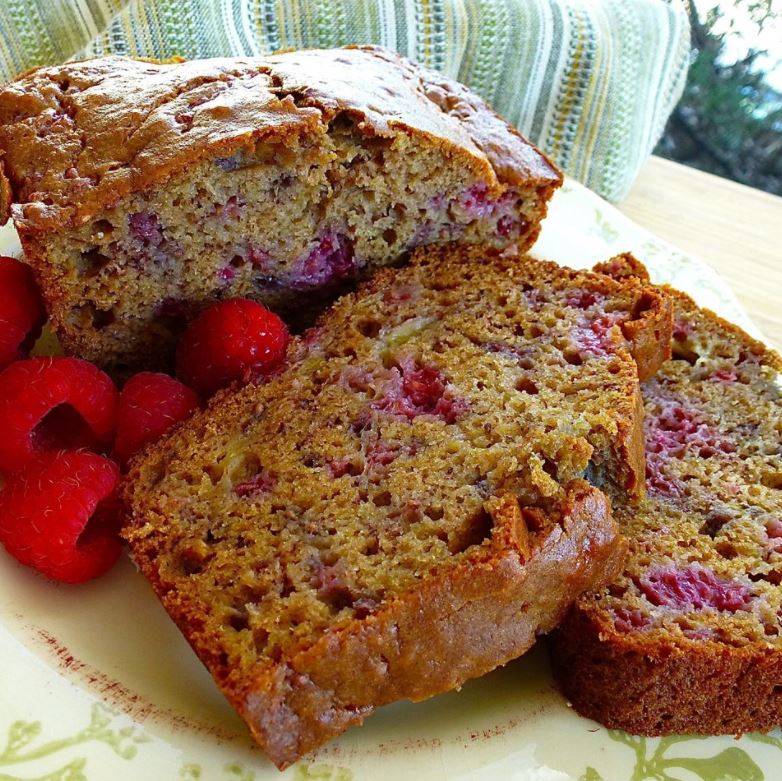 Raspberry Banana Bread