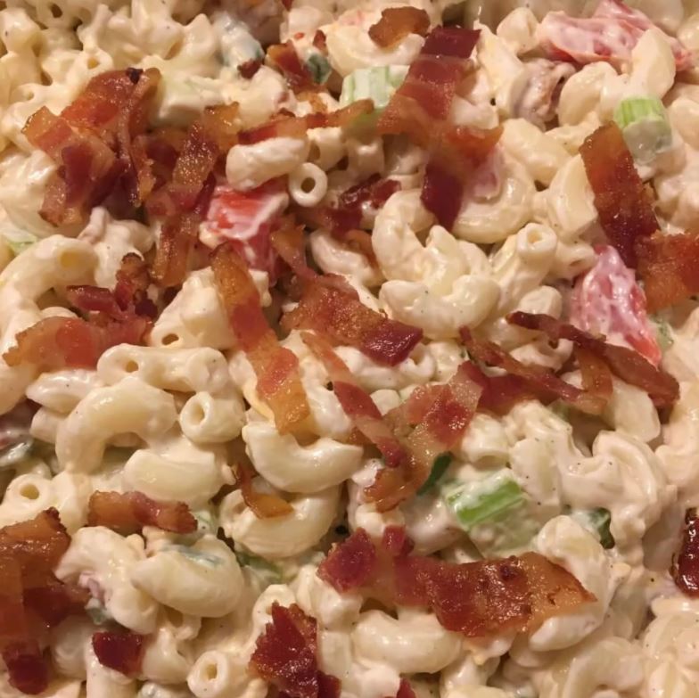 BACON, LETTUCE, AND TOMATO MACARONI SALAD