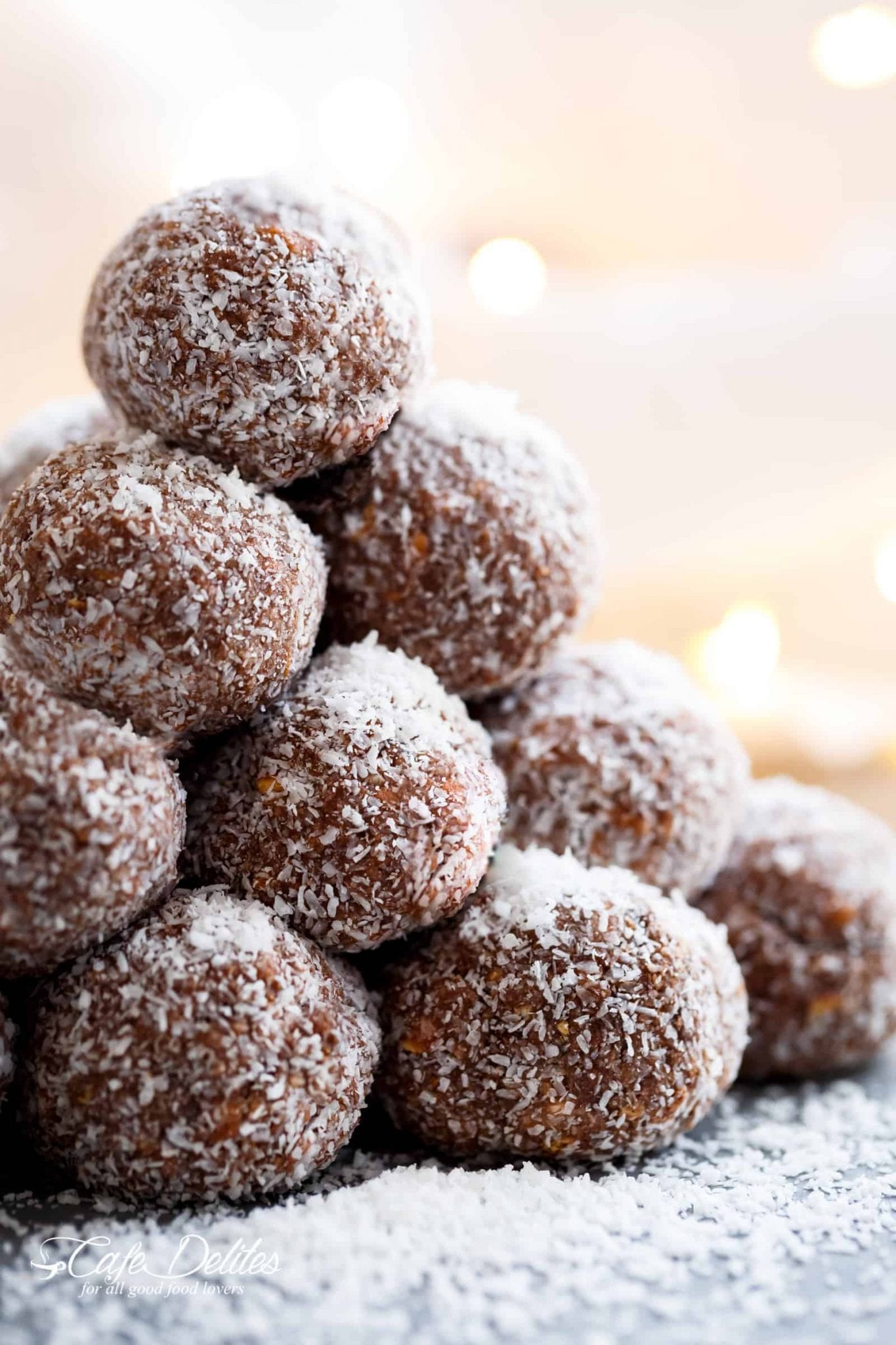 CoconutCoated Chocolate Rum Balls