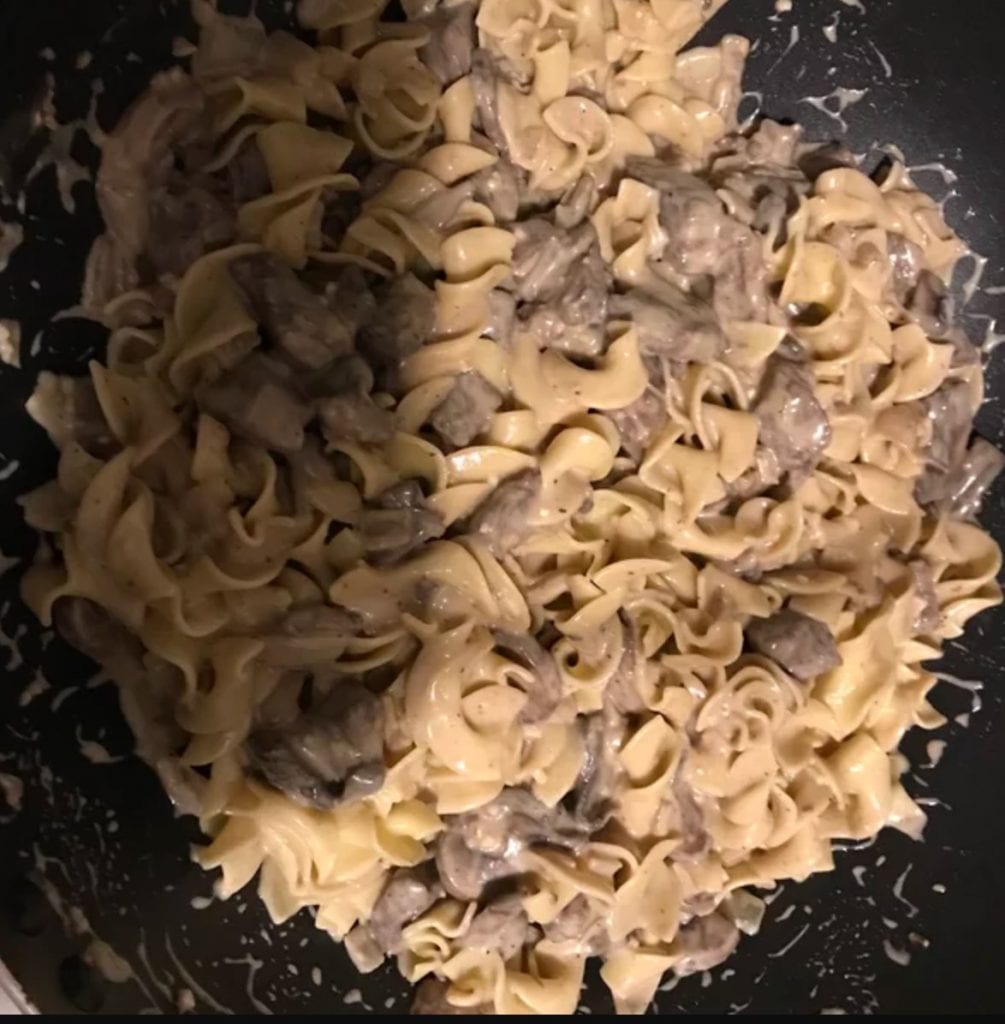 Creamy Beef Stroganoff