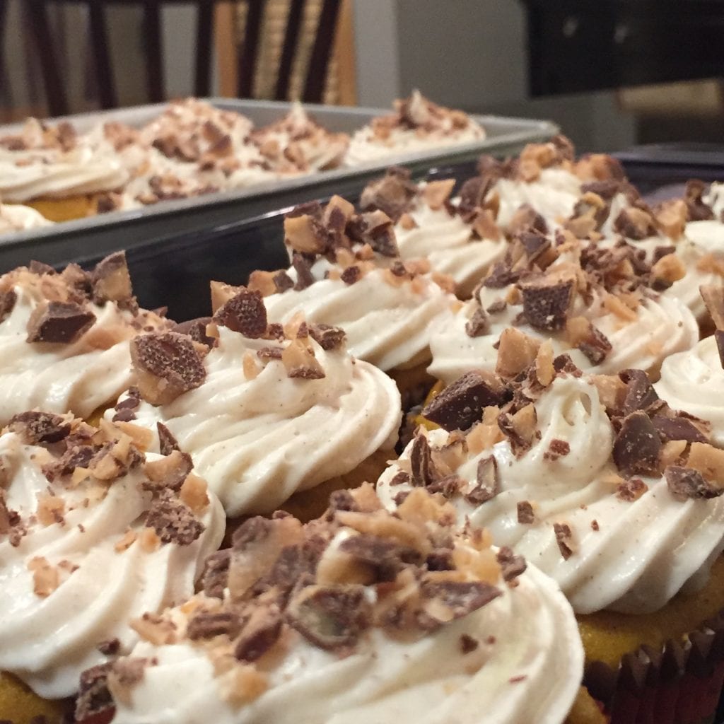 Pumpkin Spice Cake with Cinnamon Cream Cheese Frosting