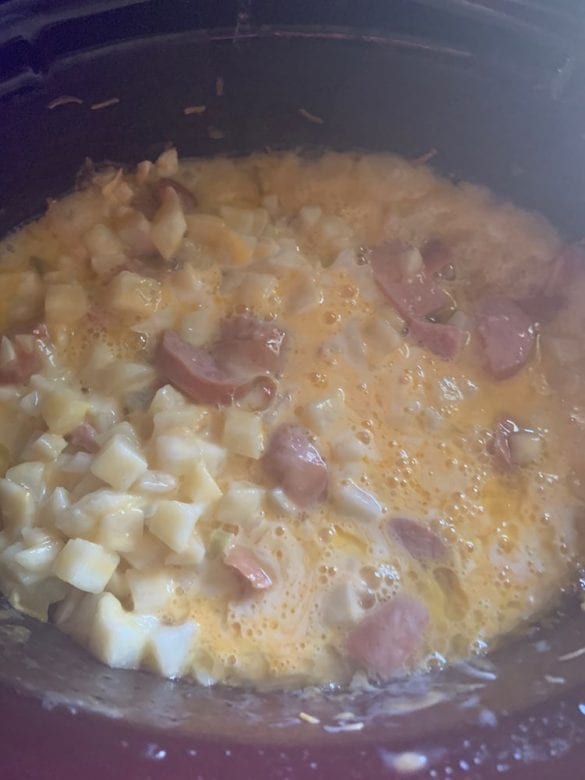 Slow Cooker Cheesy Kielbasa Hash Brown Casserole Skinny & Tasty Recipes
