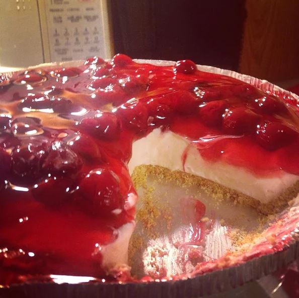 The Best Unbaked Cherry Cheesecake Ever