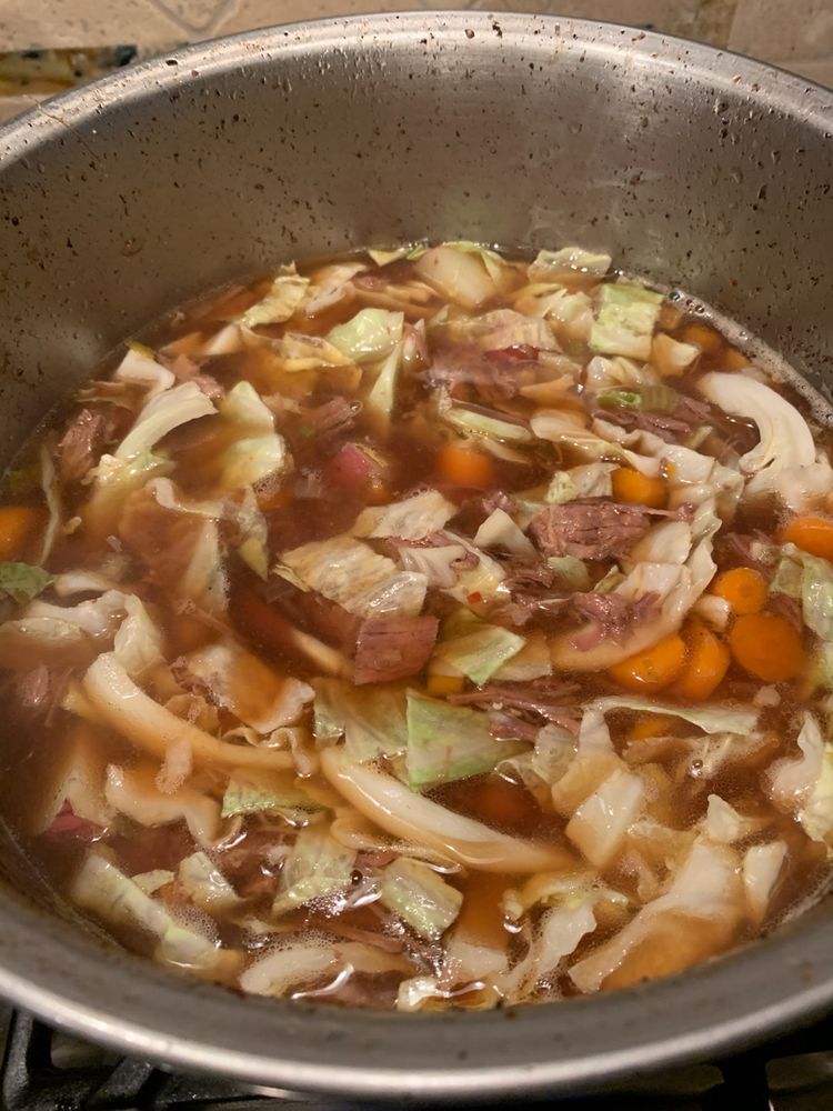 Cabbage Soup with Beef