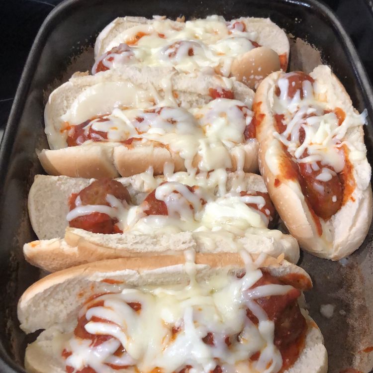 Oven Baked Meatball Sandwiches