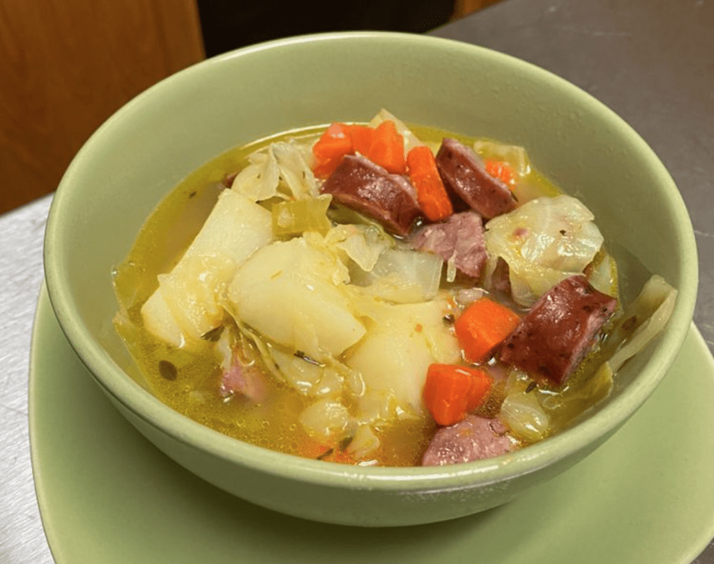 Polish Kielbasa and Cabbage Soup