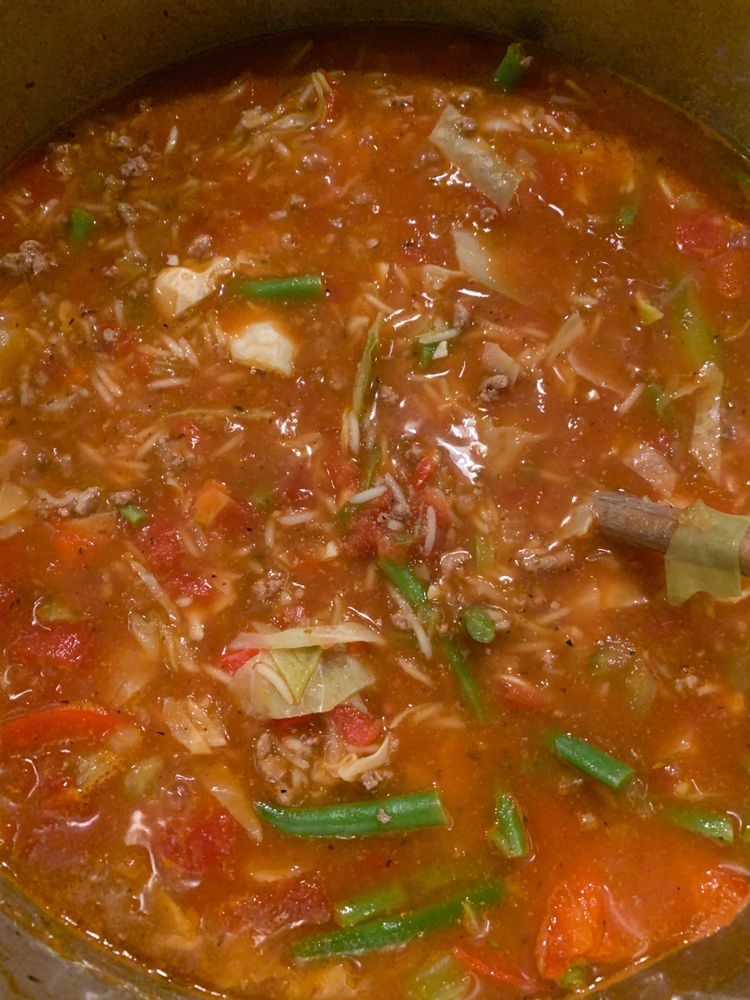 Slow Cooker Cabbage Roll Soup