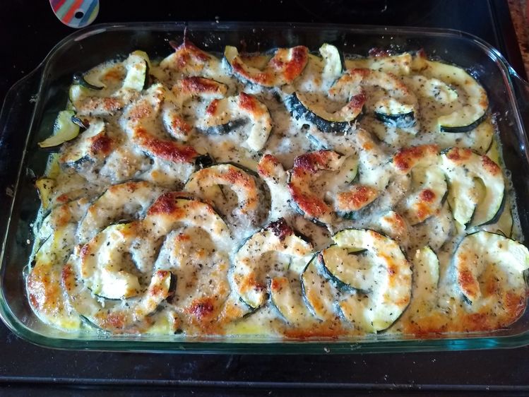 Zucchini and Squash Au Gratin