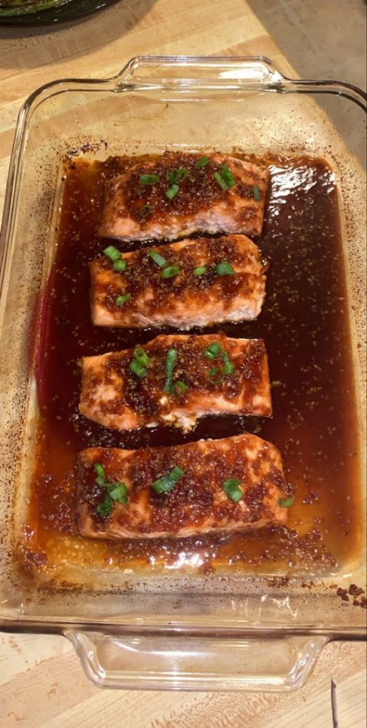 BAKED TERIYAKI SALMON