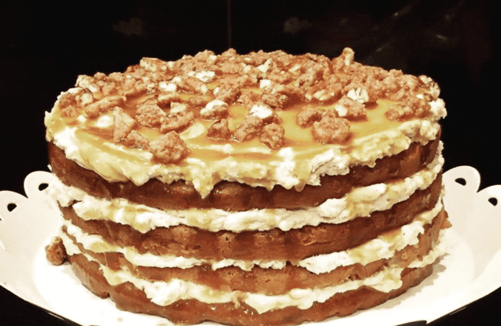 Caramel Apple Mousse Cake