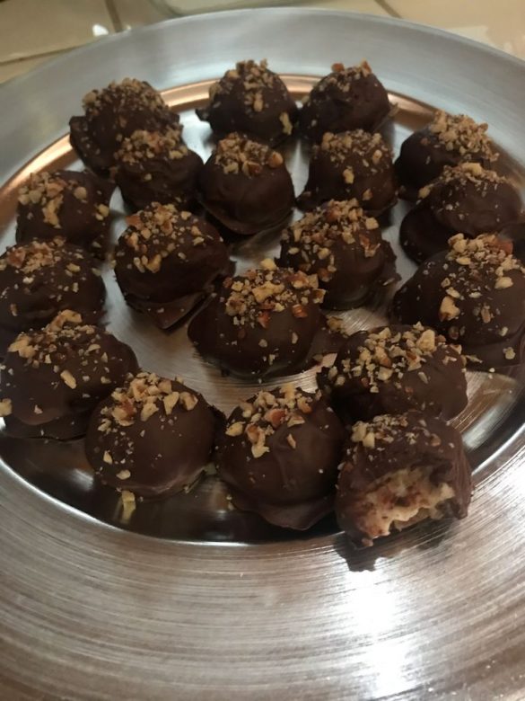 ChocolateCovered Condensed Milk Pecan Balls Skinny & Tasty Recipes