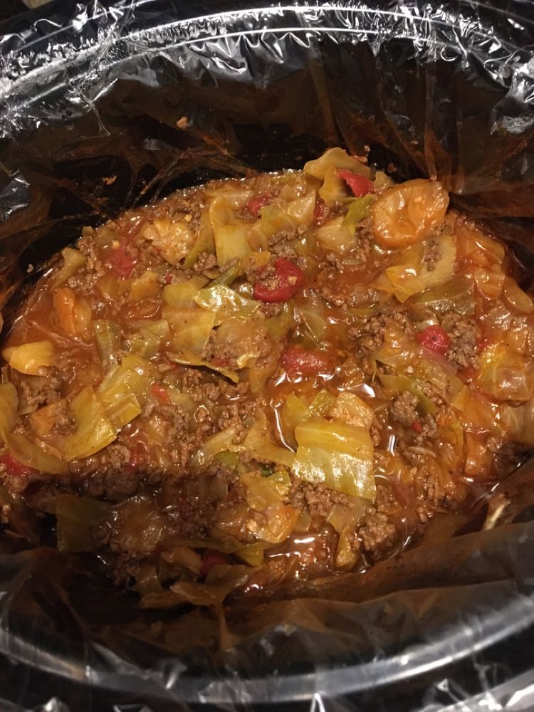 Crock Pot Unstuffed Cabbage